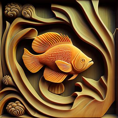 3D model Amphiprion bicinctus fish (STL)
